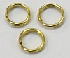 ringetjes 8mm dubbel goudplated 25st