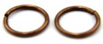 ringetjes 8mm dubbel koffiekl. 25st