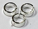 Ringetjes 7.6x2mm zilverkleurig 10stuks