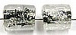 tonkraal 12mm groot gat zwart met spikkels 5st UL