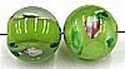 Bloemkraal 11mm rond groen 5st