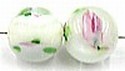 bloemkraal 8mm rond melkwit 5st