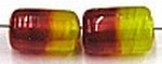 glaskraal 12mm ton geel/rood 10st