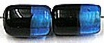 glaskraal 12mm ton zwart/blauw 10st