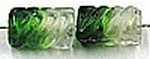 glaskraal 12mm ton geschroefd groen/transp 10st
