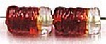glaskraal 12mm ton geschroefd d.rood/transp 10st