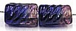 glaskraal 12mm ton geschroefd d.blauw/violet 10st