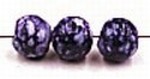 glaskr. rond 5/6mm blauw gemarmerd ca.25 st.