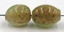 glaskr. ovaal 11x9mm groen/beige gemarmerd 10st.