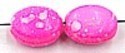 glaskr. ovaal plat 11x9mm rose gemarmerd 10st.
