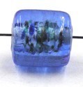 silverfoil gespikkeld 10x10mm blauw 5st.