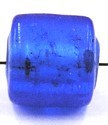 silverfoil gespikkeld 12x9mm d.blauw 5st.