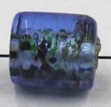 silverfoil gespikkeld 12x9mm blauw 5st. UL