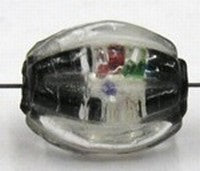 silverfoil ovaal 15x10mm transp.zwart 5st