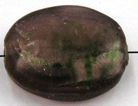 schijf silverfoil 27x23mm amethyst 1st