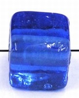 glaskr.blokje 11x11mm blauw 5st