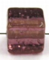 glaskr.blokje 11x11mm amethyst 5st