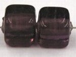 Glaskraal 8mm blokje amethist 10st