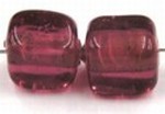 Glaskraal 8mm blokje lichtamethist 10st