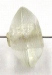 glaskraal schijf 9x15mm transparant 5st