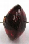 glaskraal schijf 9x15mm donkerrood 5st