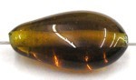 glaskraal druppel 19x10mm topaas 5st
