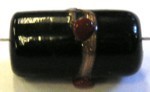glaskraal ton 19x10 zwart/gouden band 5st UL