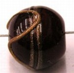 glaskraal rond12mm bewerkt d.rood p.st