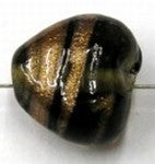 glaskr,hart 14x16mm rookzwart/goudband p.st UL