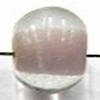 glaskraal rond 8mm transp. rose 25st
