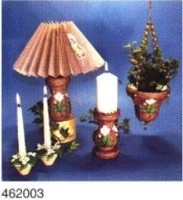 Boekje lampvoet,kaarsenstandaard,plantenhanger met
