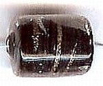 Glaskr ton 13mm zwart/goud 15st