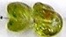 Glaskraal 10mm fantasie transp/lime 10st.