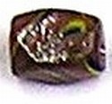 Glaskraal 15x11mm oud rose bewerkt p.st