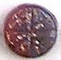 Glaskraal schijf 17mm rose/mauve/goud p.st