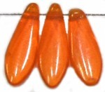 Glasdruppel 5x16mm transp. hyacint hematit 25st.