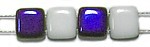 TILA kralen 6x6mm white azuro 25st.