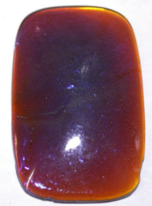 glascaboucon rechthoek 40x25mm bruin opaline