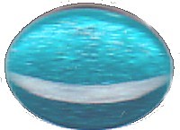 glascabochon18x13mm blauw5 stuks