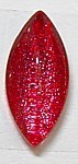 Glascaboucon ovaal 15x8mm wijnrood 5 stuks