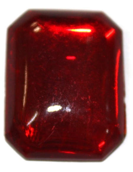 Cabochon rechthoek 18x24 rood 2st