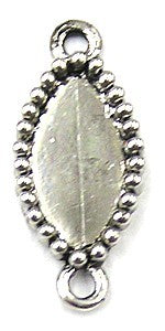 tussenstuk 2-oog voor plaksteen 7x15mm 5 stuks