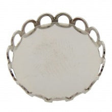 Kastje voor camee 18mm rond zilerkl. 2st