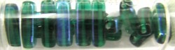 Gutermann cylinderparels15mm smaragdgroen AB 15st