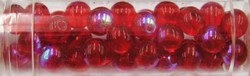 Gutermann regenboogparels 6mm rood ca 40st.