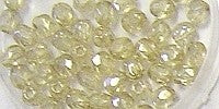 Facetkraal 4mm transp. honinggeel gelusterd 50st