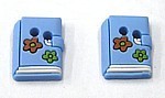 knoop blauw dagboek per stuk