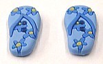 knoop blauwe teenslipper per stuk