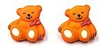 knoop beertje oranje per stuk