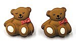 knoop beertje bruin per stuk